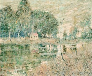 River Landscape by Ernest Lawson