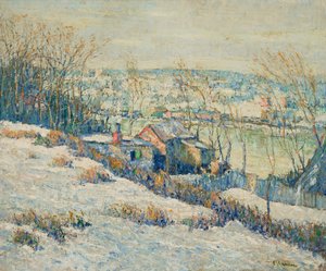Upper Harlem River—Winter, c.1915 by Ernest Lawson