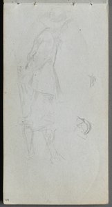 Sketchbook, page 05: Figure Study by Ernest Meissonier