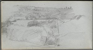 Sketchbook, page 29: Landscape Study by Jean Louis Ernest Meissonier