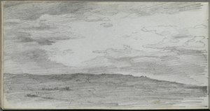 Sketchbook, Page 34: Landscape Study by Ernest Meissonier