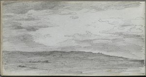 Landscape Study by Jean Louis Ernest Meissonier