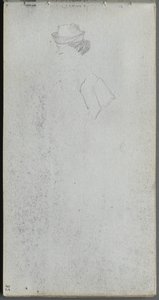 Sketchbook, Page 35: Study of a Head by Jean Louis Ernest Meissonier