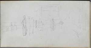 Sketchbook, page 40: Perspective Study by Ernest Meissonier