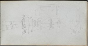 Sketchbook, Page 40: Perspective Study by Jean Louis Ernest Meissonier
