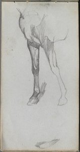 Sketchbook, Page 66: Study of a Horse by Jean Louis Ernest Meissonier