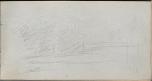 Sketchbook, page 78: Landscape Study by Jean Louis Ernest Meissonier