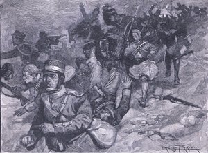 Flight of the Greeks at Larissa by Ernest Prater
