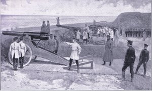 The Investment of Port Arthur. In One of the Ports Guarding the Russian Harbour by Ernest Prater