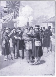 Troops Leaving Tokyo by Ernest Prater