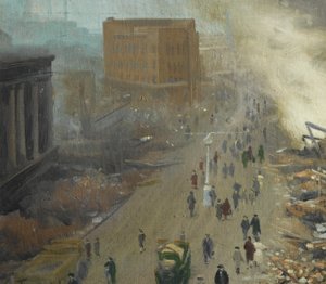 The New Order in Europe, Bombed Coventry November 1940, 1940 by Ernest Townsend