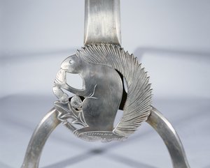 Firedog Depicting a Squirrel (detail) by Ernest William Gimson