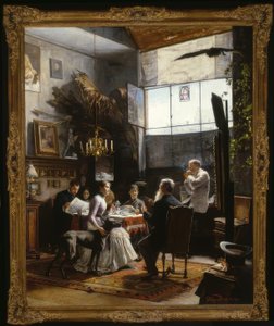E. Hirschler-Kunwald, In the Studio / Painting, 1888
