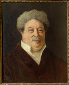 Portrait of Alexandre Dumas Pere (1802-1870) by Ernestine Philippain