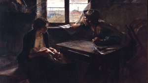 Without Bread and Without Work by Ernesto DE LA Carcova