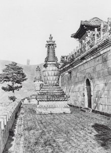 Jehol, Pu lo sze, Chihli, Terrace in the Lama Monastery Pu lo sze by Ernst Boerschmann
