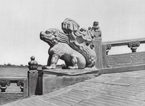 Peking, Wan Shou Shan, Chihli, End of Bridge in the Summer Palace by Ernst Boerschmann