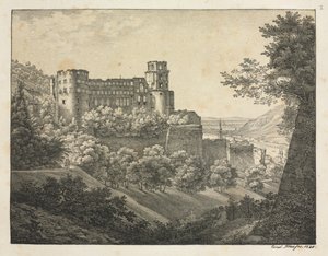Six Views of Heidelberg Castle: Towards Northeast, 1820