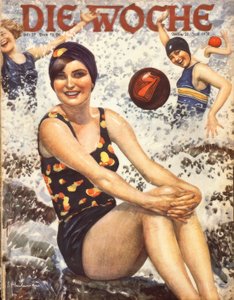 Young Women in the Waves (Heilemann) by Ernst Heilemann