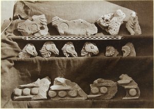 Excavation of Samarra (Iraq): Fragments of a Frieze with Camel Figures, from the Palace of the Caliph