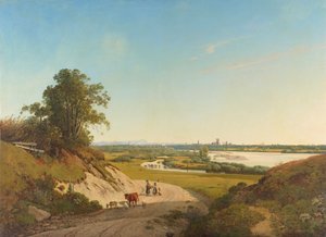 View from Oberföhring to Munich by Ernst Kaiser