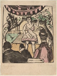 Little Variety Act with Singer by Ernst Ludwig Kirchner