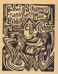 Ludwig Schames Frankfurt a Main Bilder von E L Kirchner, 1919 by Ernst Ludwig Kirchner