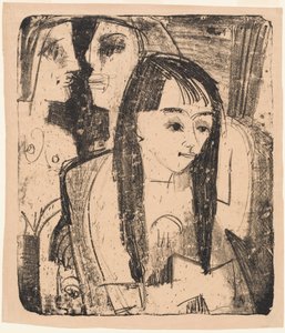 Portrait of a Girl by Ernst Ludwig Kirchner