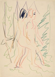 Two Nudes in a Forest, 1925