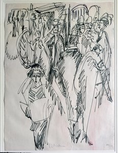 A street in Berlin, Germany by Ernst Ludwig Kirchner