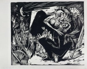 Absalom Defiles the Concubines by Ernst Ludwig Kirchner
