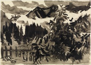 Alpine Landscape (Fog in the Mountains) by Ernst Ludwig Kirchner