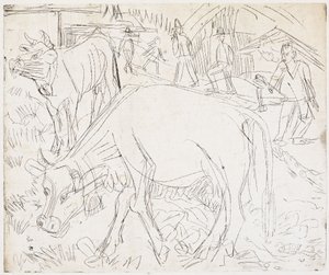 Alpine Scene by Ernst Ludwig Kirchner
