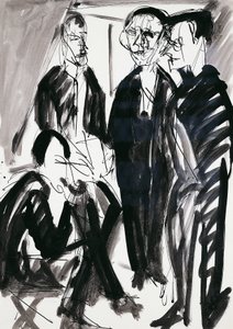 Artist and Die Brucke group in Dresden by Ernst Ludwig Kirchner