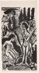 Bathers in Rocks. 1921