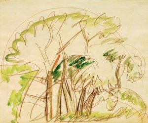 Group of Trees on Fehmarn by Ernst Ludwig Kirchner