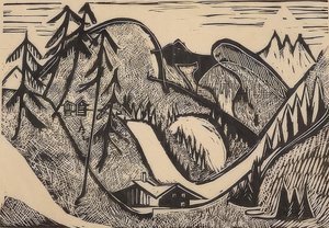 Mountain Landscape near Glarus by Ernst Ludwig Kirchner