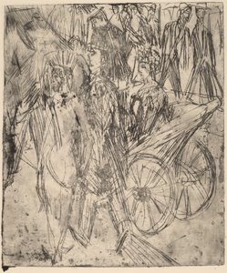 Couple in Front of a Carriage