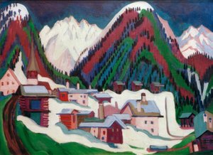 Village of Monstein near Davos by Ernst Ludwig Kirchner
