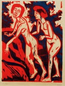 Bathing by Ernst Ludwig Kirchner