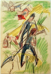 E. L. Kirchner, Mowing Farmers