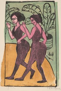 English Step Dancers by Ernst Ludwig Kirchner