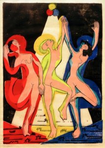 Dance of Colors by Ernst Ludwig Kirchner