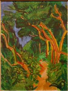 Fehmarn Landscape, Forest Path by Ernst Ludwig Kirchner