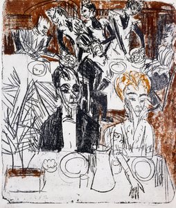 Laid Table by Ernst Ludwig Kirchner