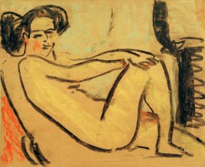 Reclining Girl by the Stove