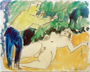Painter and Model by Ernst Ludwig Kirchner