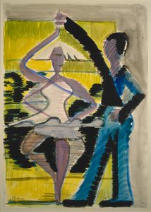 Pirouetting Dancer by Ernst Ludwig Kirchner