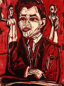 Portrait of Dr. Grohmann by Ernst Ludwig Kirchner