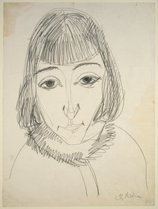 Portrait of Erna by Ernst Ludwig Kirchner